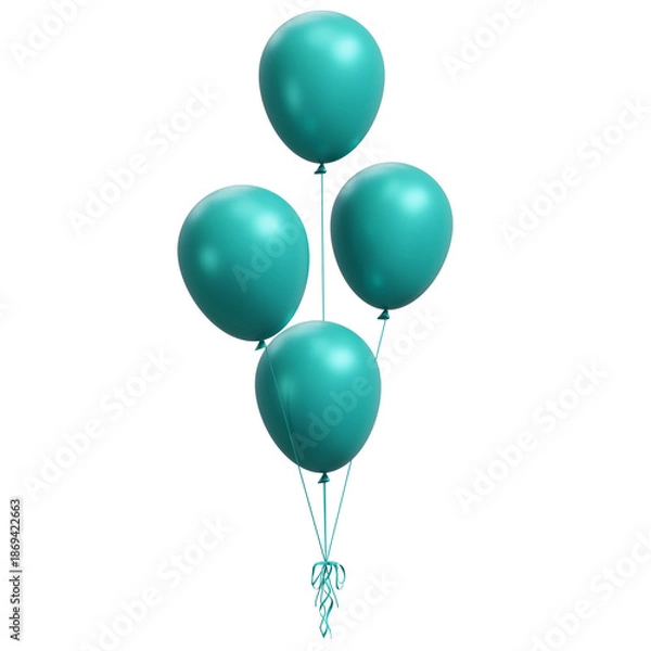 Obraz Teal Balloons
