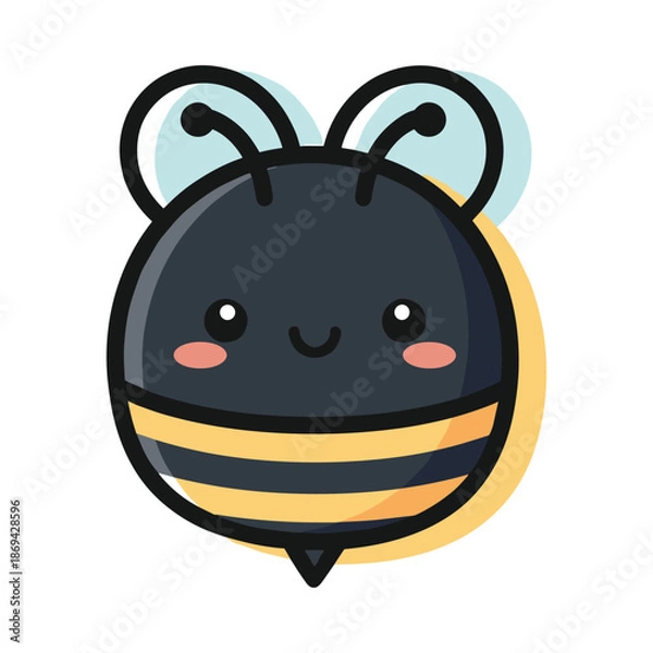 Obraz Cute Cartoon Bee Illustration