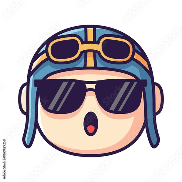 Obraz Aviator Character Illustration