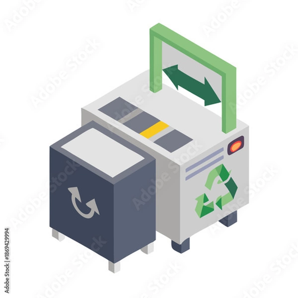 Obraz Recycling station