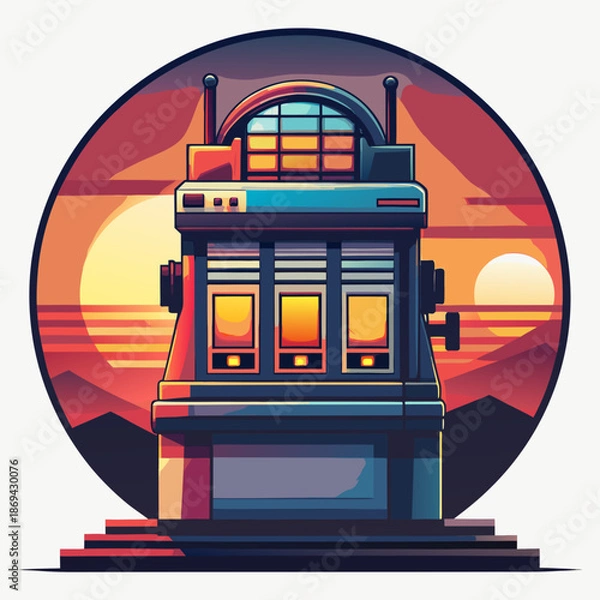 Obraz Retro arcade slot machine