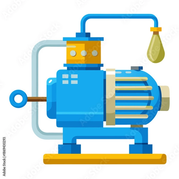 Obraz Industrial pump illustration