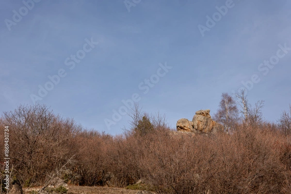 Fototapeta clouds in the mountains