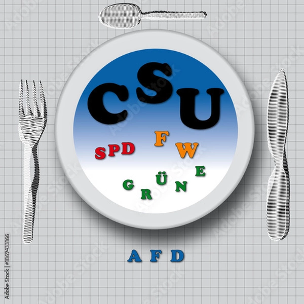 Fototapeta Wahlen Bayern