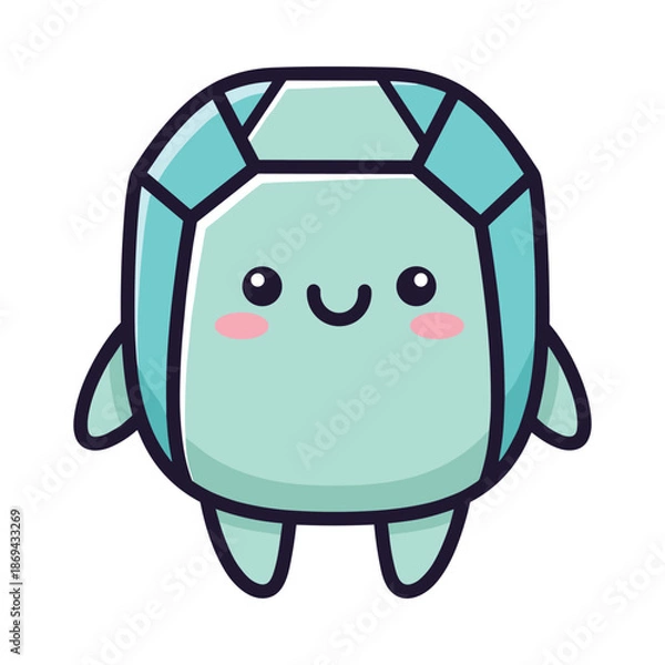 Obraz Adorable Turtle Character Illustration