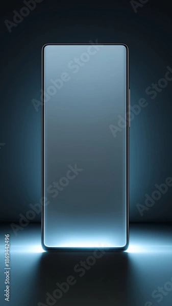 Obraz Smartphone with blank screen displaying technology concept