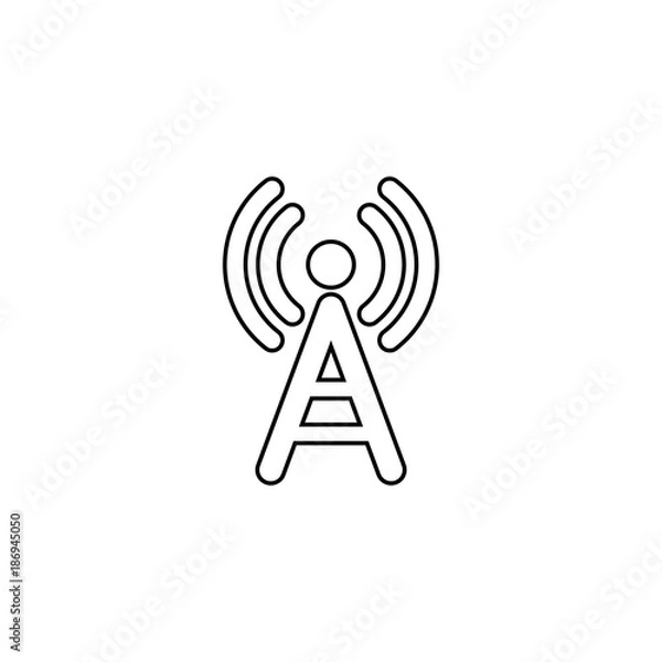 Fototapeta antena wifi vector icon
