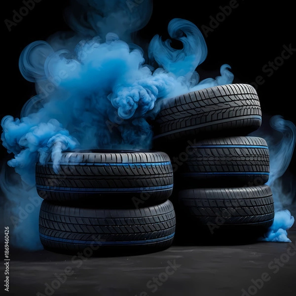 Obraz stack of tires