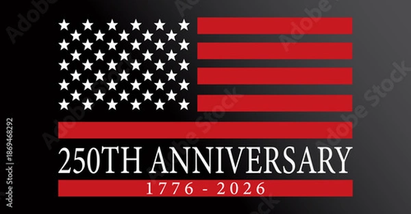 Obraz 250th anniversary USA Background
