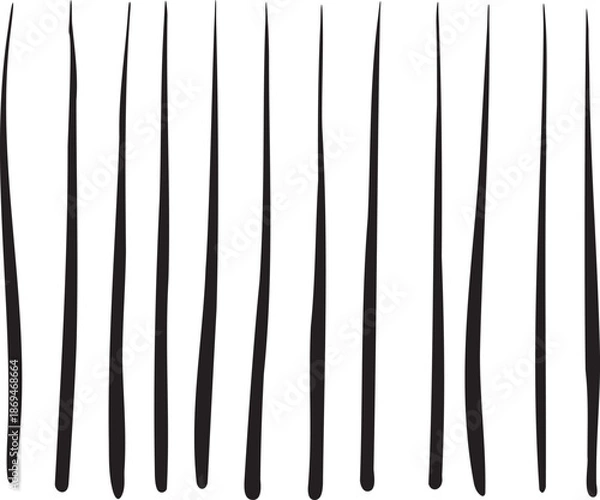 Obraz Abstract Black And White Dynamic Vertical Lines Pattern Background