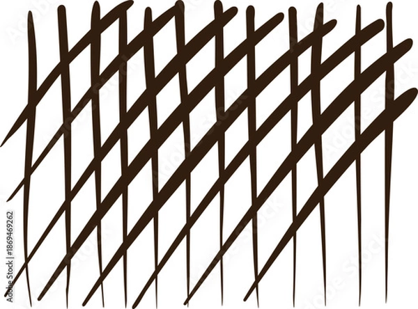 Obraz Abstract Dark Brown Diagonal Lines Pattern On White Background