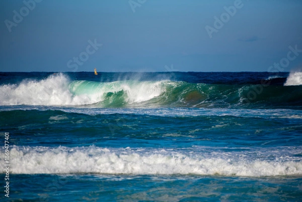 Fototapeta 엄청난 파도의 힘