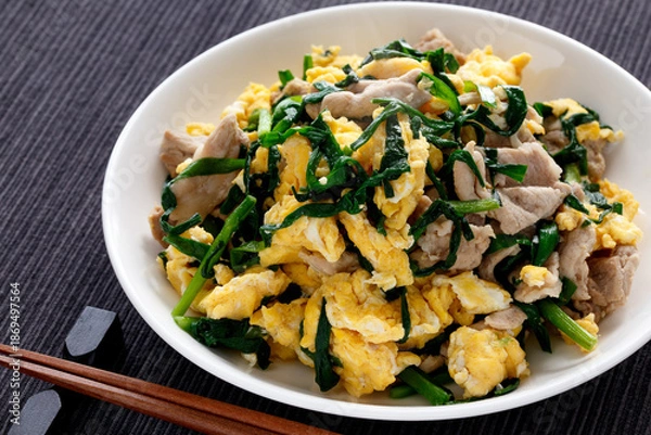 Obraz 豚ニラ玉炒め