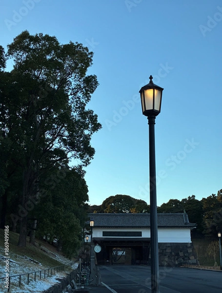 Obraz 皇居外苑外灯照明