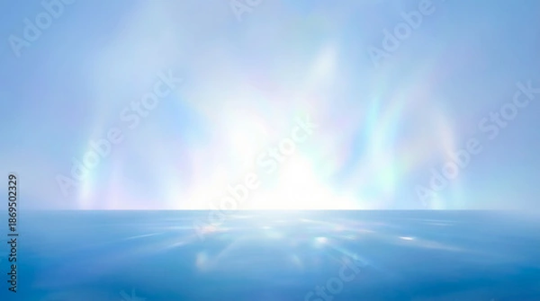 Obraz キラキラと輝く青色の閃光の背景