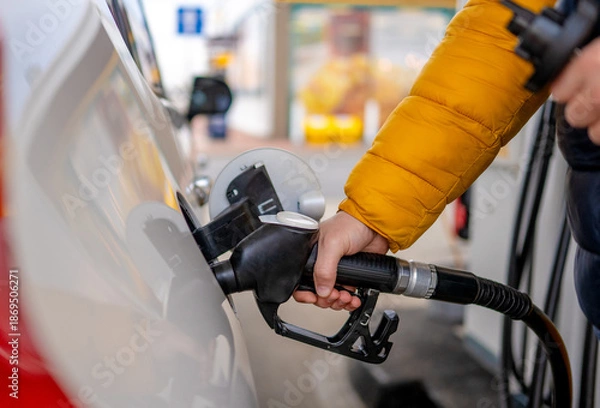 Obraz Refueling Car Close-Up