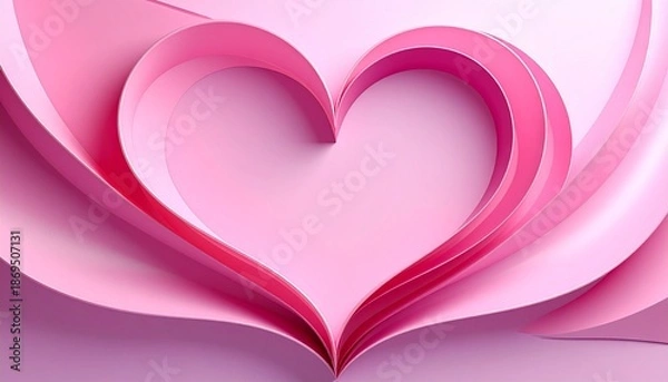 Fototapeta pink heart background