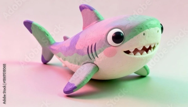 Obraz toy fish on a white background