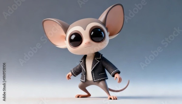 Obraz 3d mouse with a mouse