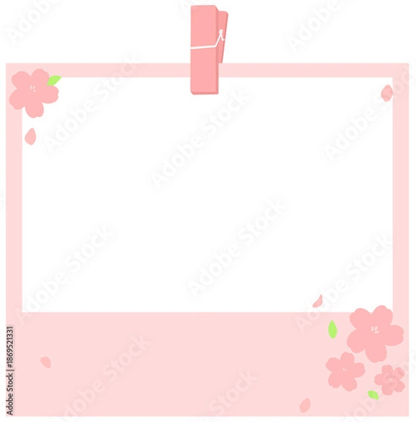 Obraz 봄 테마의 즉석사진 프레임