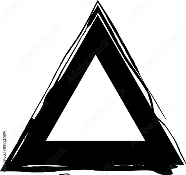 Obraz Triangle brush frames. Design elements for decorations