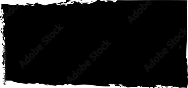 Obraz Rectangle text boxes. Brush strokes