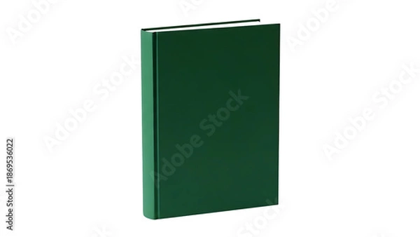 Obraz Green Book on Transparent Background
