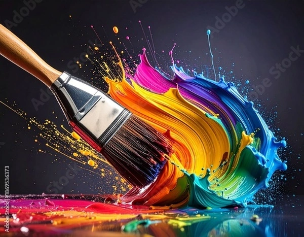 Obraz Creative paint stroke