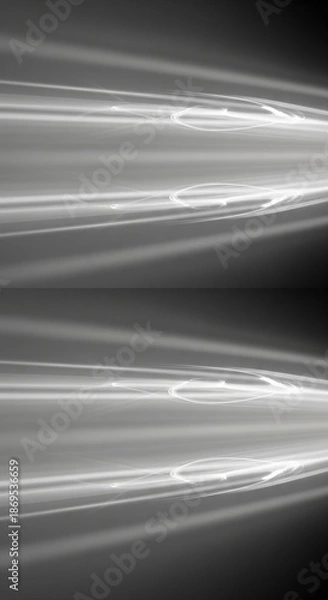 Obraz Abstract Light Trails on Dark Background Creating Smooth Motion Effect in Design