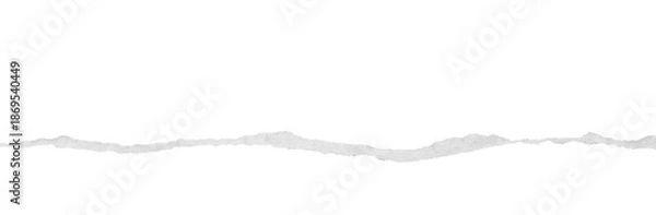 Obraz torn paper edges isolated on transparent background.