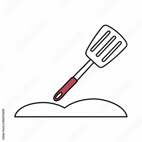 Fototapeta Kitchen Spatula Vector Illustration