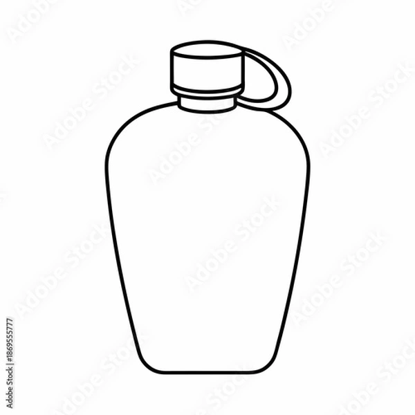 Fototapeta Laboratory Flask Vector Illustration