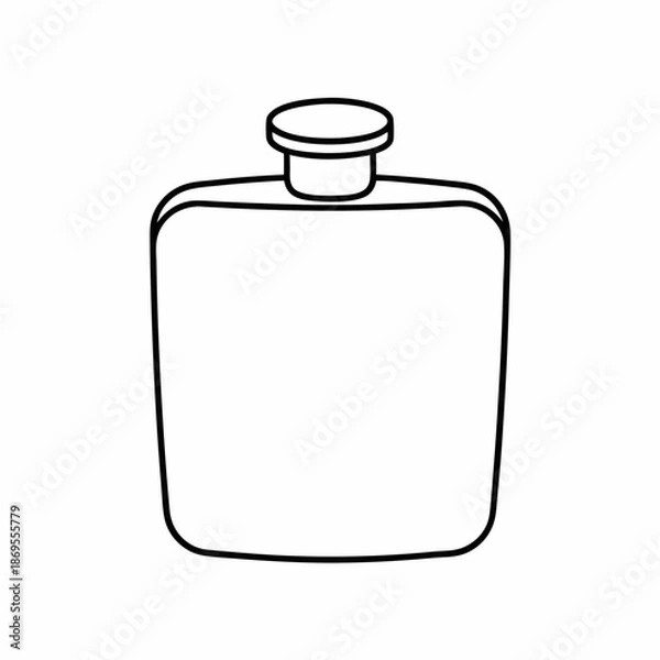 Fototapeta Laboratory Flask Vector Illustration