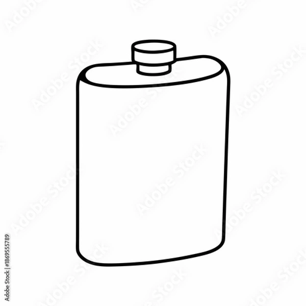 Fototapeta Laboratory Flask Vector Illustration
