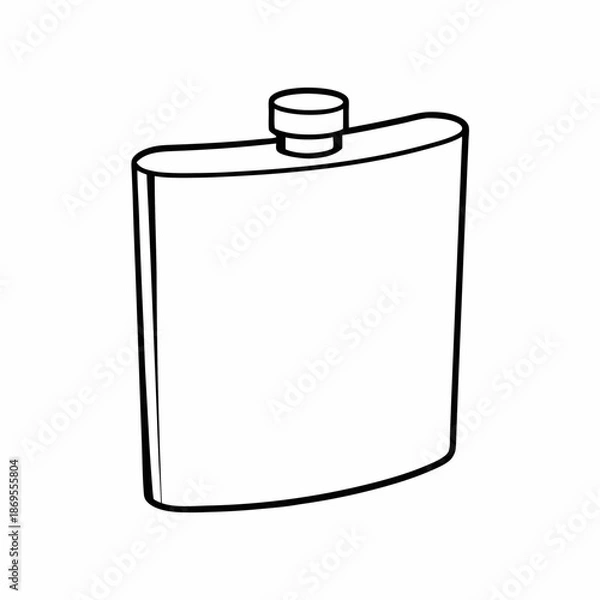 Fototapeta Laboratory Flask Vector Illustration
