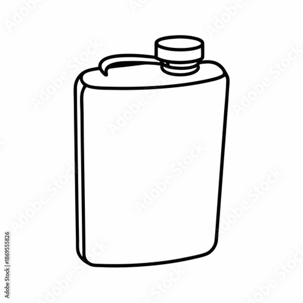 Fototapeta Laboratory Flask Vector Illustration