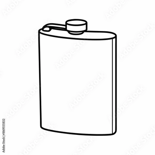 Fototapeta Laboratory Flask Vector Illustration