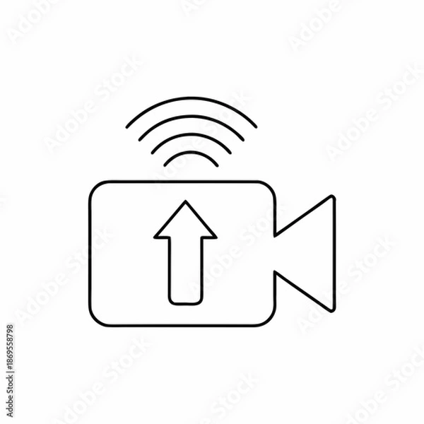 Fototapeta Live Streaming Icon Vector