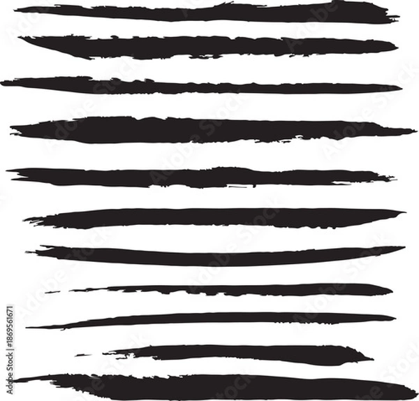 Obraz Adobe Illustrator brush strokes