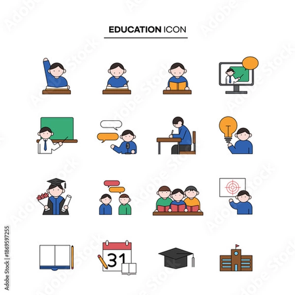 Obraz 교육 아이콘