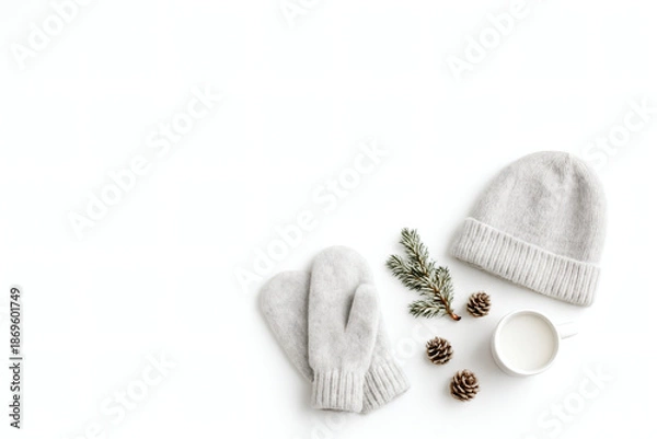 Obraz Minimal Winter Cozy Flat Lay