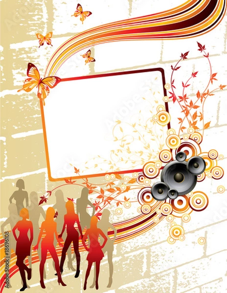 Obraz Abstract Music background