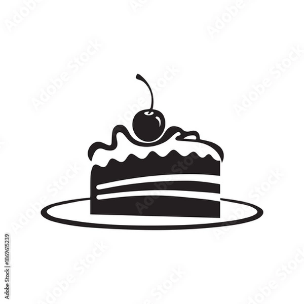 Fototapeta Cake collection flora design vector art.