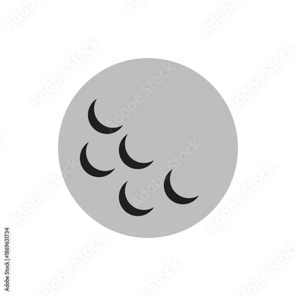 Obraz golf  logo icon illustration flat