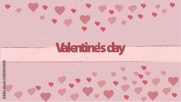 Obraz Romantic valentines day heart background