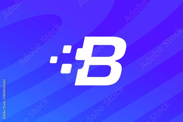 Obraz Letter B logo icon design template elements