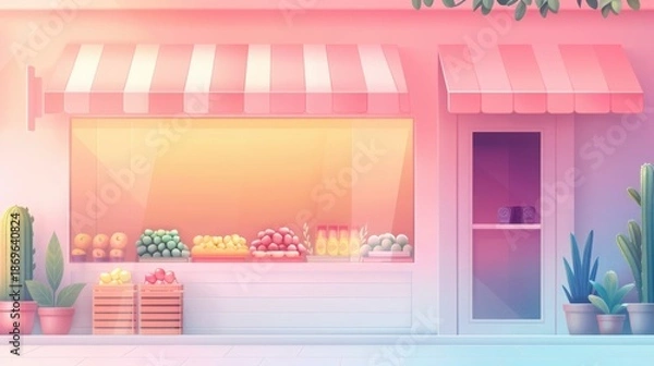 Obraz Digital Marketplace Background Clean Gradient 