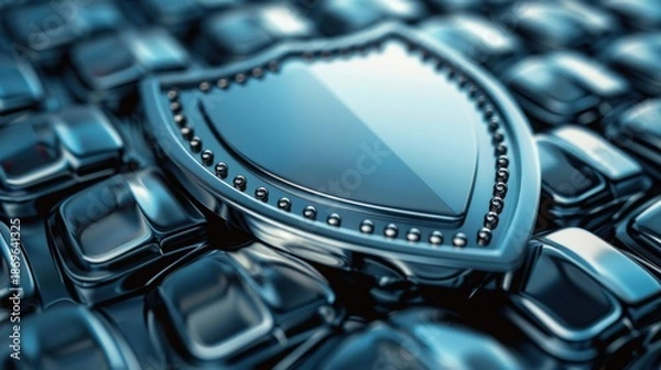 Obraz Financial Security Background Clean Shield Form 