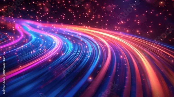 Obraz Product Delivery Abstract Motion Lines 