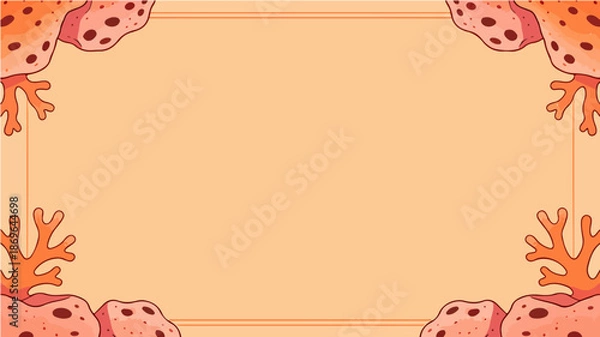 Fototapeta Beach themed poster background